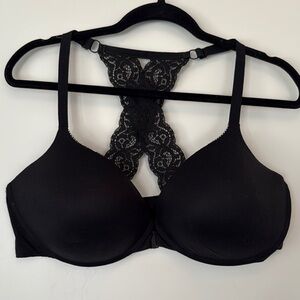 Black Lace Racerback Bra